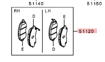Mitsubishi ASX Front Brake Pad Set (VP Range)