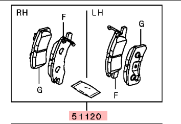 Mitsubishi Mirage Front Brake Pads (VP Range)