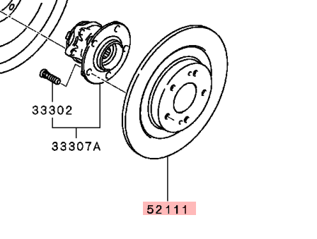 Mitsubishi ASX Rear Disc Set