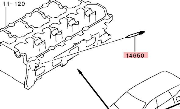 Mitsubishi Shogun Sport Glow Plug Set X4