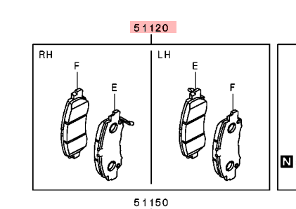 Mitsubishi Eclipse Front Brake Pad Set (VP Range)