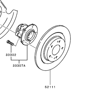 Mitsubishi Eclipse Cross Rear Brake Disc Set.