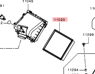 Mitsubishi L200 Series 6 Air Filter.