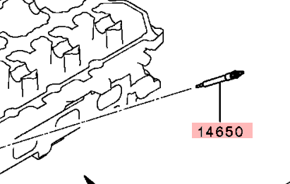 Mitsubishi L200 Series 5 Glow Plug Set X4.