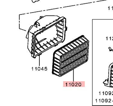 Mitsubishi Lancer Evolution X Air Filter