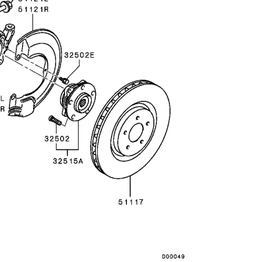 Mitsubishi Lancer Evolution X Front Brake Discs.