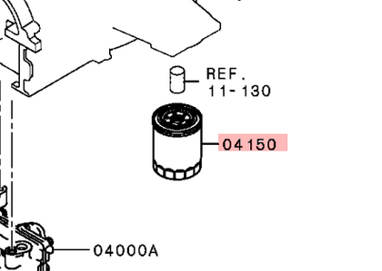 Mitsubishi Lancer Evolution X Oil Filter.