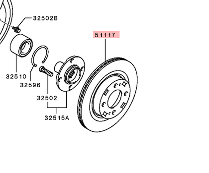 Mitsubishi Mirage Front Brake Disc Set