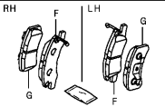 Mitsubishi Mirage Front Brake Pads