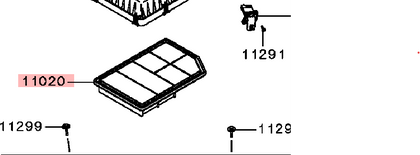 Mitsubishi Outlander PHEV Air Filter.