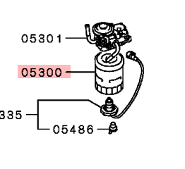 Mitsubishi Shogun 3.2 Diesel Fuel Filter