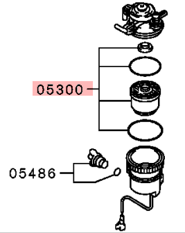 Mitsubishi Shogun Sport Fuel Filter.