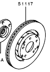 Mitsubishi Outlander Diesel Front Brake Disc Set