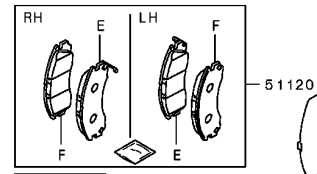 Mitsubishi Outlander Diesel Front Brake Pad Set