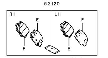 Mitsubishi Outlander Diesel Rear Brake Pad Set