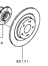 Mitsubishi Outlander PHEV Rear Brake Disc set