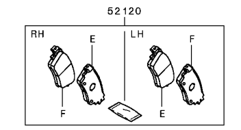 Mitsubishi Outlander PHEV Rear Brake Pad Set
