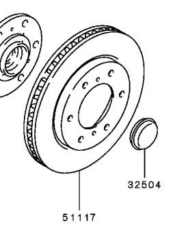 Mitsubsihi L200 (S5) Front Brake Disc Set