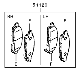 Mitsubishi L200 (S5) Front Brake Pad Set (VP Range)