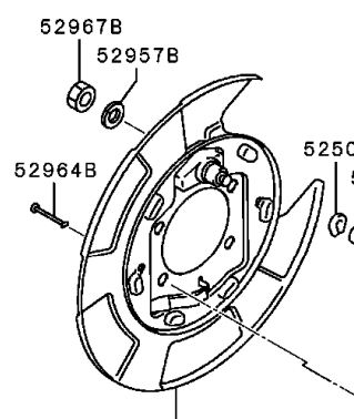 Plate, RR Brake Backing RH