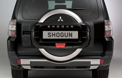 Mitsubishi Shogun Spare Wheel Cover, Double Shell - Silver