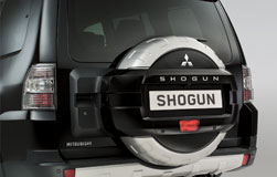 Mitsubishi Shogun Spare Wheel Cover, Single Shell- Silver, SWB