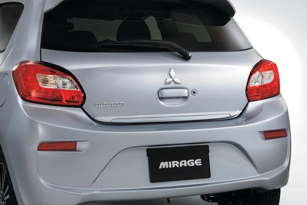 Mitsubishi Mirage Rear Parking Sensors - Red Metallic - P19