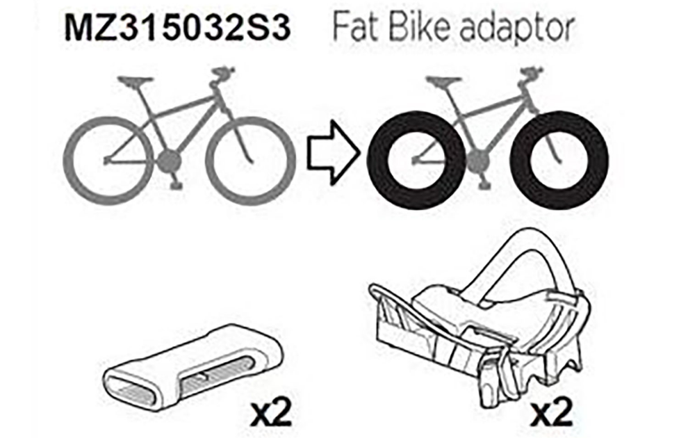 Mitsubishi Adaptor Kit For Fatbike Wheel